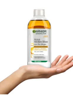 Garnier Acqua Micellare Bifase, Strucca, Deterge e Idrata Senza Risciacquo, 400 ml, Confezione da 3.