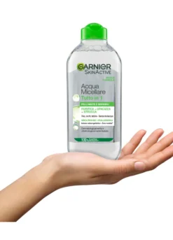 Garnier Acqua Micellare Pelli Miste e Sensibili, Strucca, Purifica ed Opacizza la Pelle Senza Risciacquo, 400 ml.
