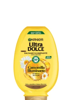 Garnier Balsamo Ultra Dolce Camomilla e Miele, Balsamo per Capelli Chiari, 250 ml.