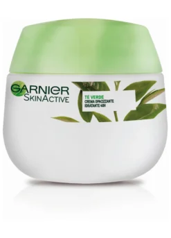 Garnier Crema Viso Idratante Opacizzante SkinActive, Ideale per Pelli Miste o Grasse, Arricchita con The Verde, 50 ml.