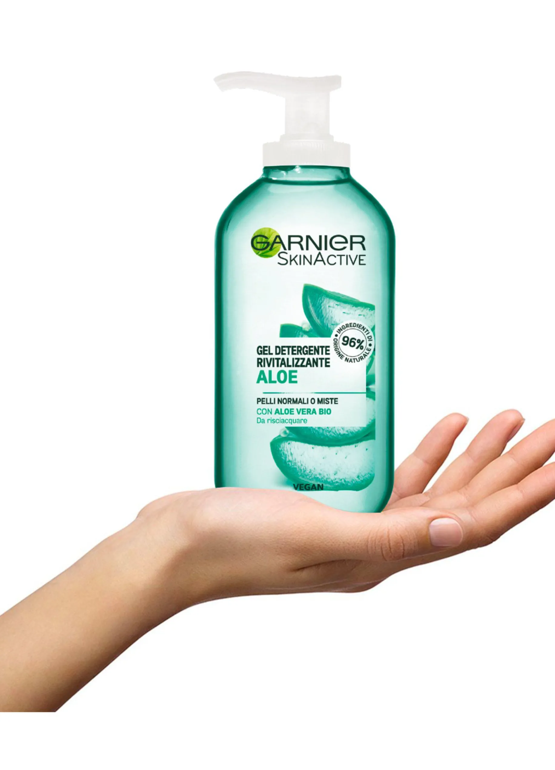 Garnier Detergente SkinActive, Texture Gel, Arricchito con Aloe Vera.