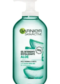 Garnier Detergente SkinActive, Texture Gel, Arricchito con Aloe Vera.