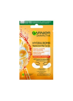 Garnier Patch Occhi Maschera Occhi Anti Fatica con Succo d'Arancia e Acido Ialuronico.