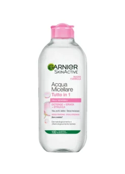Garnier SkinActive, Acqua Micellare Tutto in 1, Pelli sensibili, Maxi formato, 400 ml.