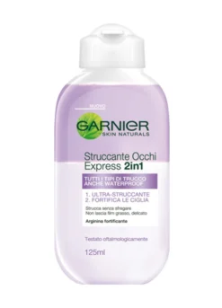 Garnier Struccante Occhi Express 2in1, Adatto anche al Make Up Waterproof, 125 ml.