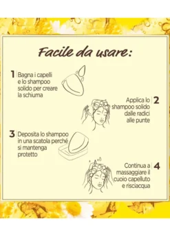 Garnier Ultra Dolce Shampoo Solido Camomilla, Per Capelli Chiari, Con packaging 100% ecologico plastic-free, 60 gr.
