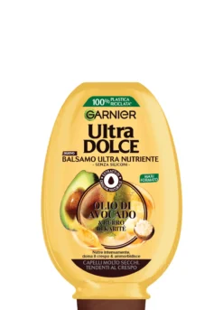 Garnier Ultra Dolce Ultra Dolce Avocado e Karité, Balsamo per Capelli Ricci, Mossi o Crespi, 250 ml.