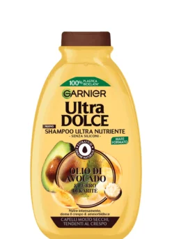 Garnier Ultra Dolce Ultra Dolce Avocado e Karité, Shampoo per Capelli Ricci, Mossi o Crespi.
