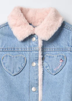 Giacca Disney in denim misto cotone bimba