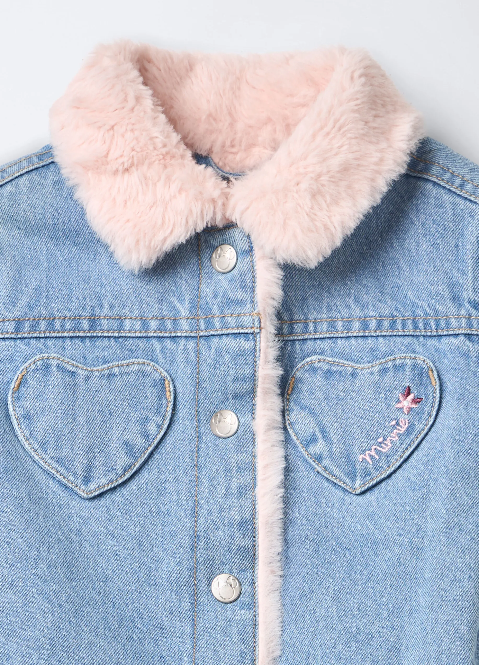 Giacca Disney in denim misto cotone bimba