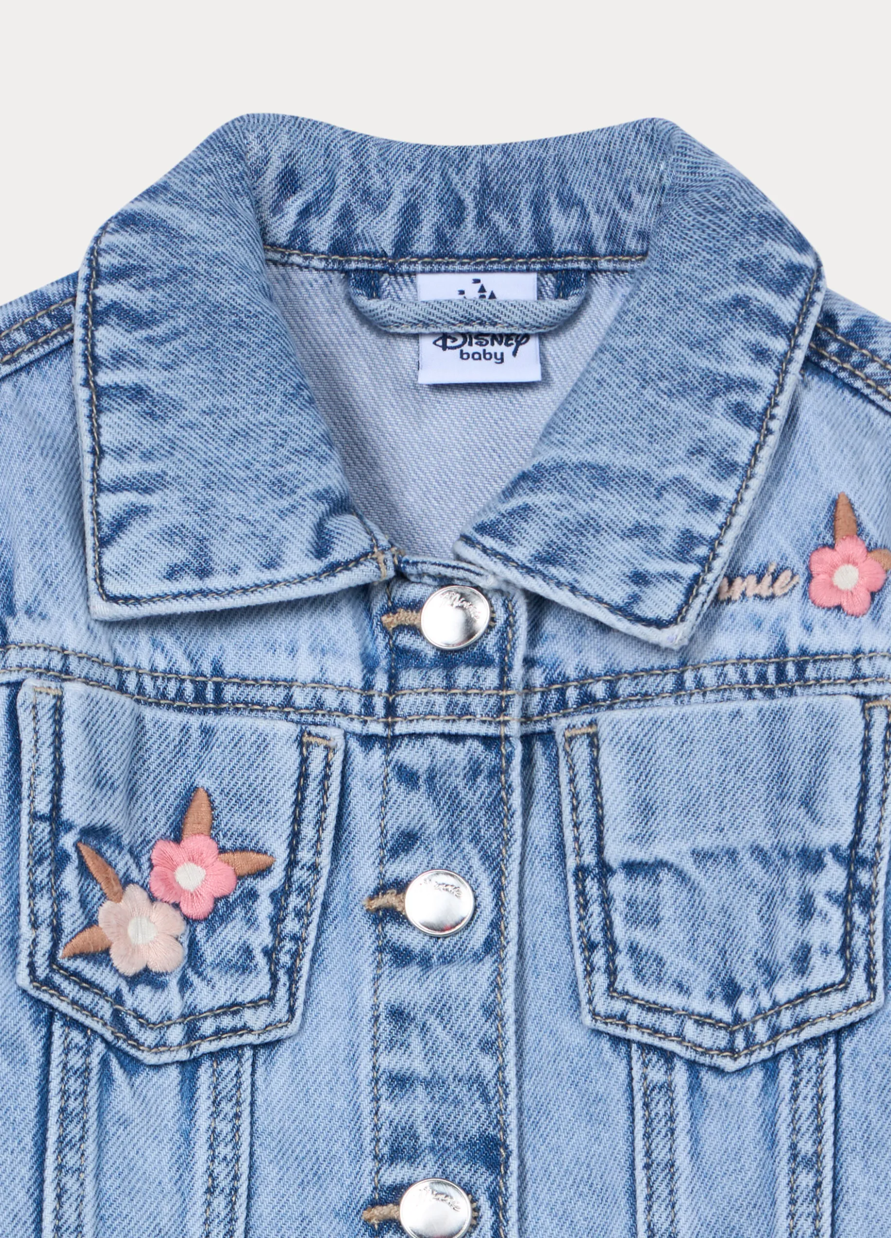 Giacca in denim di puro cotone bimba