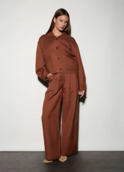 Giacca misto lino donna