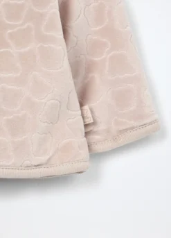 Giacca velour con cappuccio