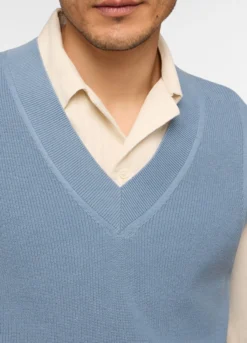 Gilet a costine in cotone uomo