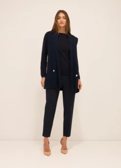 Gilet aperto misto cotone donna