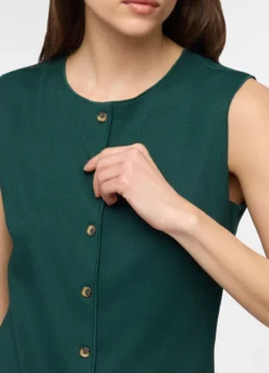 Gilet crinkle stretch donna