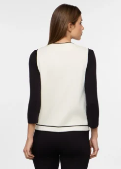 Gilet girocollo donna