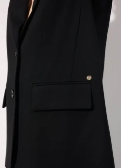 Gilet lungo in punto milano donna
