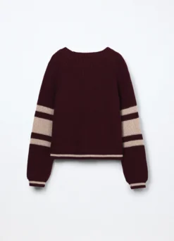 Girocollo tricot misto cotone ragazza