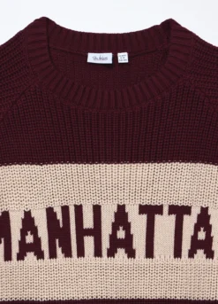 Girocollo tricot misto cotone ragazza