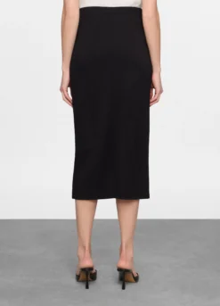 Gonna a tubino in jersey di viscosa stretch donna