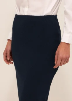 Gonna a tubino in misto cotone stretch donna