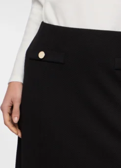 Gonna corta jacquard stretch donna