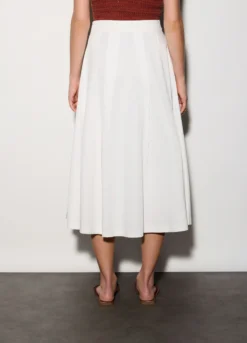 Gonna lunga in cotone stretch donna