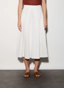 Gonna lunga in cotone stretch donna