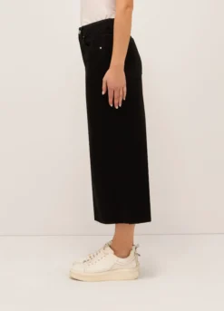 Gonna lunga in denim misto cotone donna
