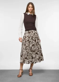 Gonna lunga in puro cotone voile donna