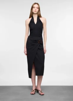 Gonna lunga misto lino donna