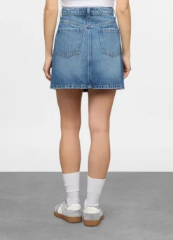 Gonna mini in denim donna