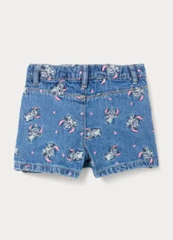 Gonna pantalone Disney fit regular in denim di puro cotone bimba