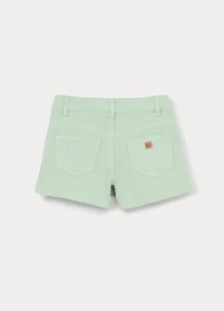 Gonna pantalone in denim di puro cotone bambina