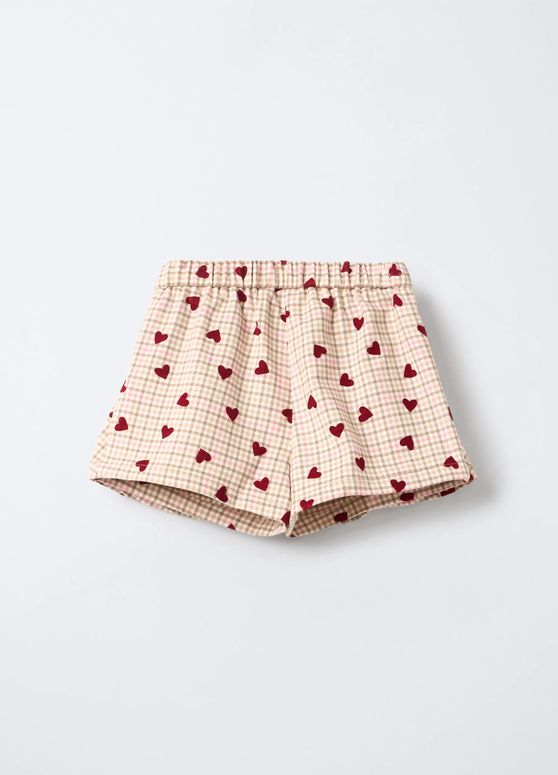 Gonna-pantalone in flanella misto viscosa bimba