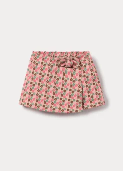 Gonna pantalone in french terry di cotone stretch bimba