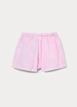 Gonna-pantalone in puro cotone seersucker bimba