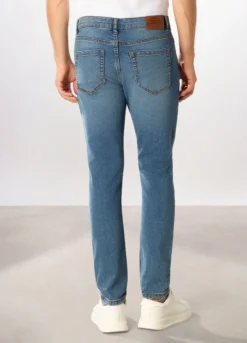 Jeans skinny fit in denim stretch uomo