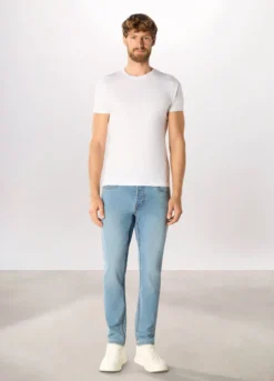 Jeans skinny fit in denim stretch uomo
