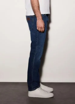 Jeans slim fit in denim di cotone elasticizzato uomo