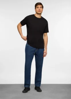 Jeans 5 tasche regular fit in denim uomo