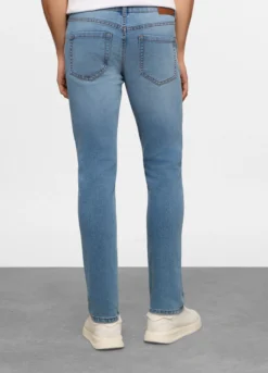 Jeans 5 tasche skinny fit in cotone stretch uomo
