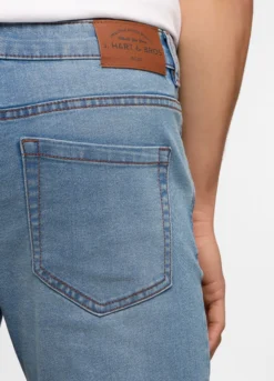 Jeans 5 tasche skinny fit in cotone stretch uomo