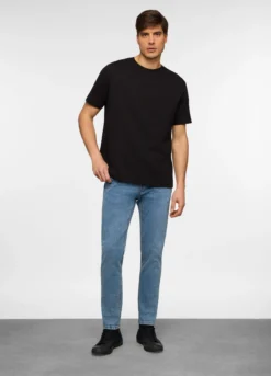 Jeans 5 tasche skinny fit in denim uomo