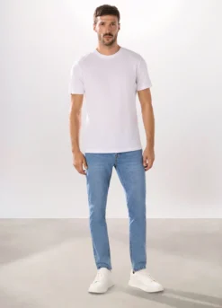 Jeans 5 tasche slim fit in cotone stretch