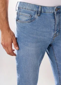 Jeans 5 tasche slim fit in cotone stretch
