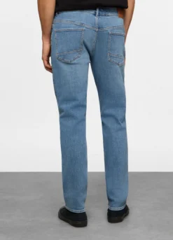 Jeans 5 tasche slim fit in denim stretch uomo