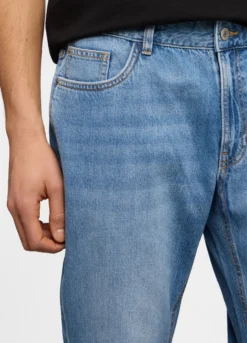 Jeans 5 tasche slim fit in denim stretch uomo