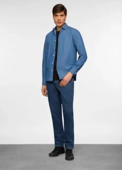 Jeans 5 tasche slim fit in denim uomo